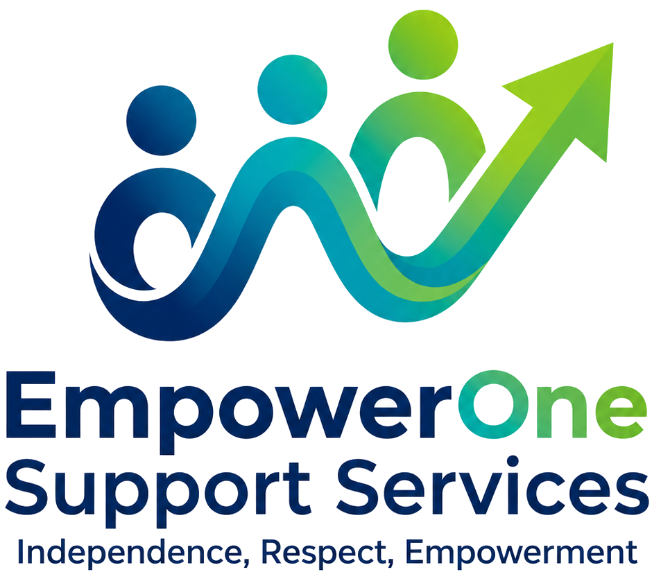 EmpowerOne Supports Service logo with tagline Independence, Respect, Empowerment.